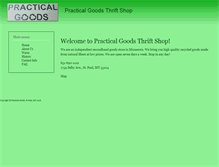 Tablet Screenshot of practical-goods.com